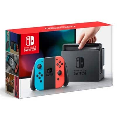 Shop Nintendo Hacskabaa 32gb Switch Console With Neon Blue