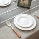 preview thumbnail 11 of 46, Enova Home 54"x 78" High Quality Rectangle Cotton and Linen Tablecloth with Tassels