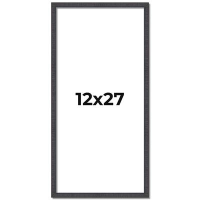 12x27 Frame Brown Solid Wood Picture Frame - Complete Modern Photo