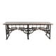 preview thumbnail 37 of 37, Brown Teak Wood Dining Table with Two, Four or Eight Attached Seats