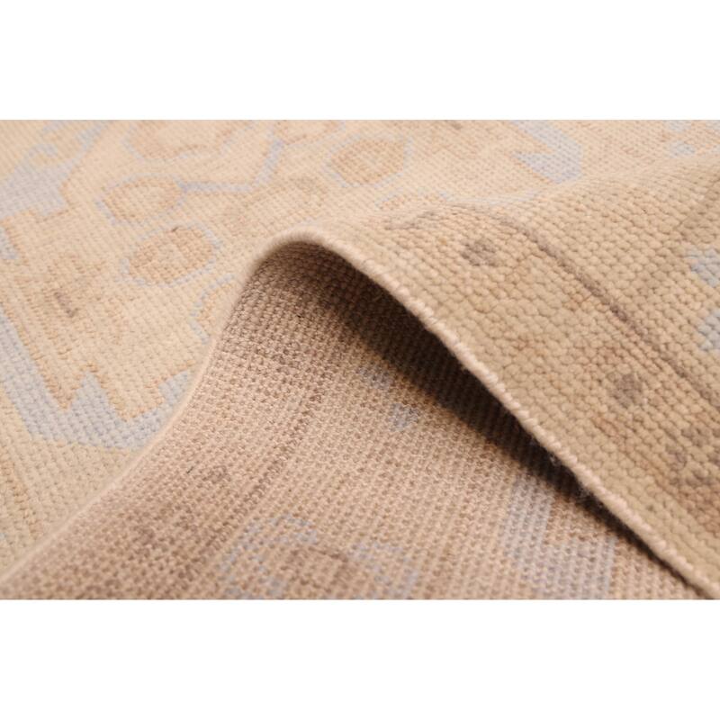 ECARPETGALLERY Hand-knotted Jules Serapi Ivory Wool Rug - 2'8 x 14'9