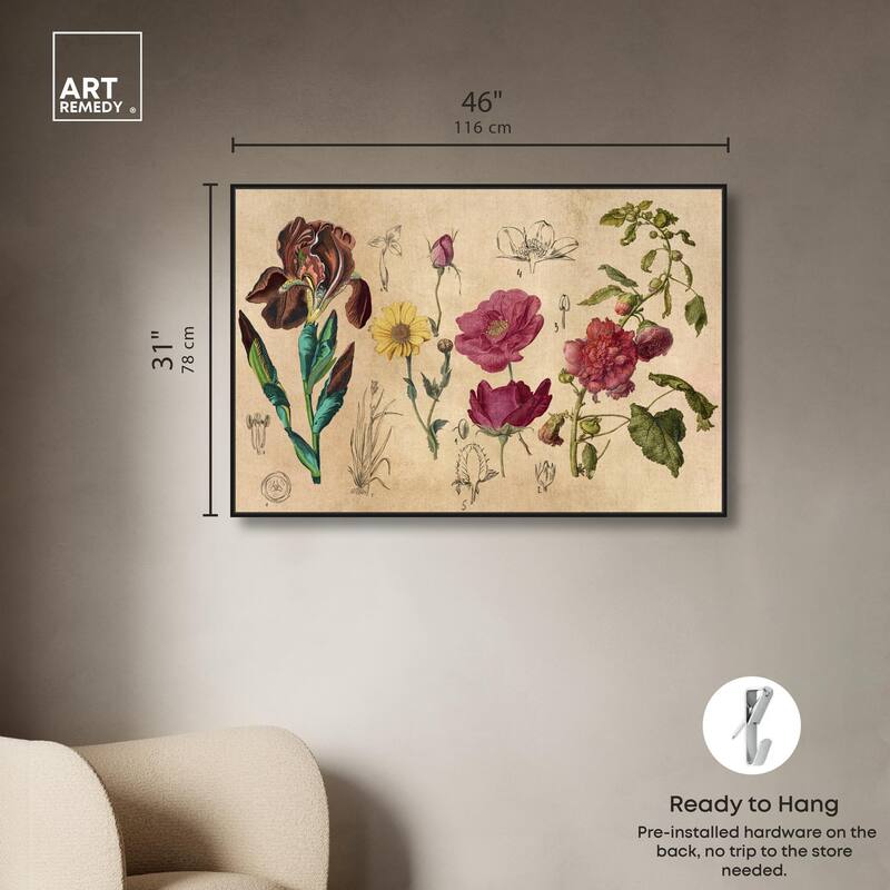 Blossoming Florals Canvas by Art Remedy