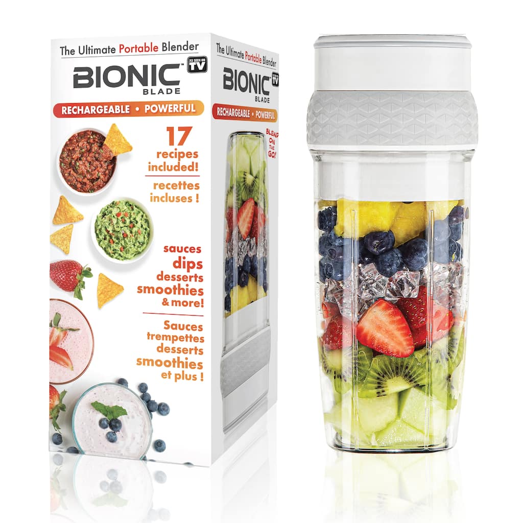 Bionic Blade Personal Sized 26 Oz Blender, Cordless Recharegable Portable Blender