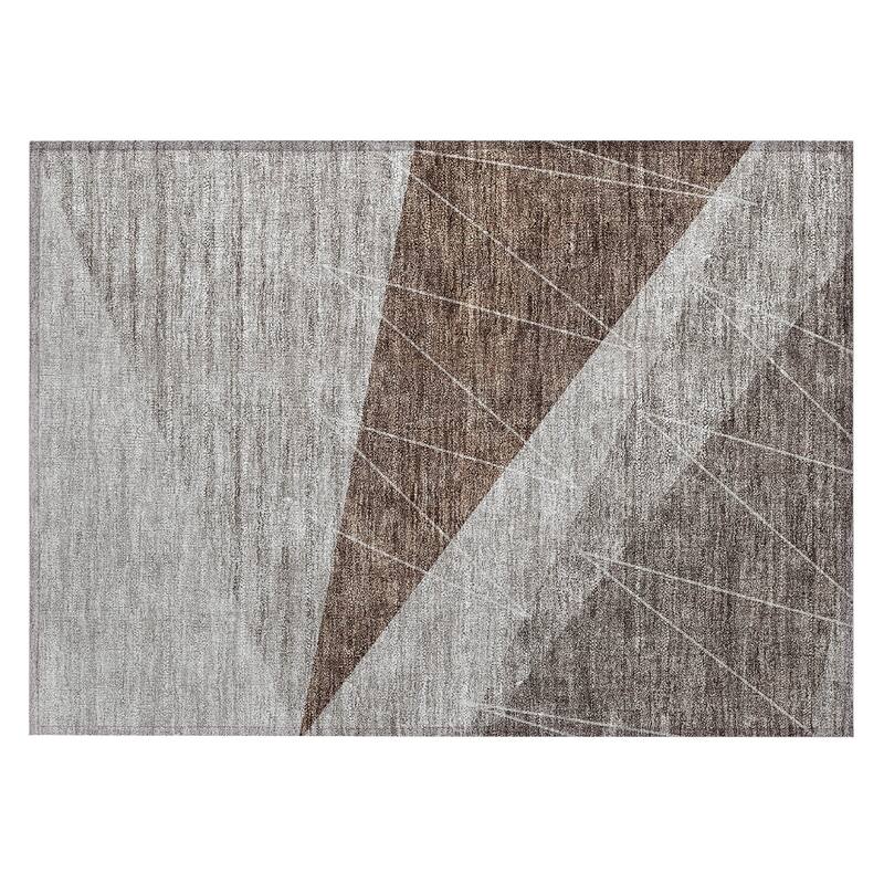 Machine Washable Indoor/ Outdoor Chantille Modern Prism Rug