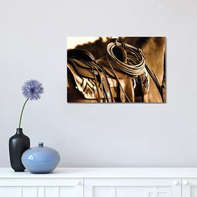 iCanvas "Western Saddle" by Rhonda Thompson Canvas Print
