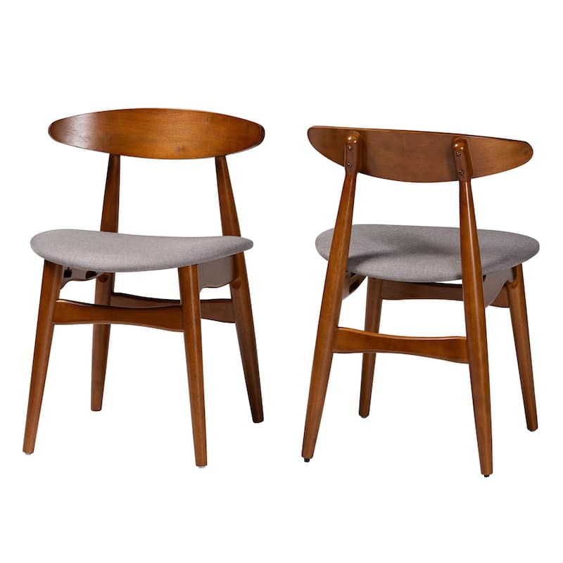 Carson Carrington Haapajarvi Mid-century Modern Medium Oak Dining Chair (Set of 2)