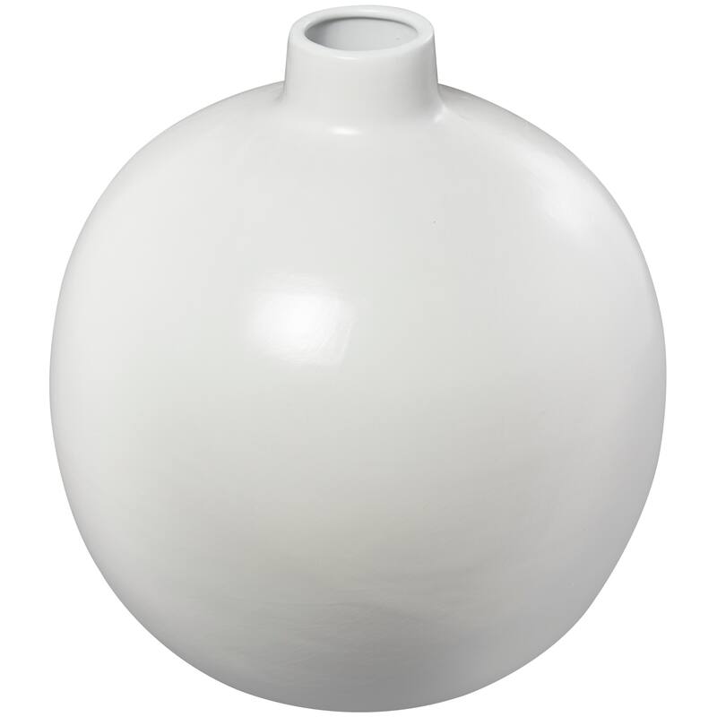 White Ceramic Matte Decorative Vase