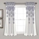 preview thumbnail 14 of 48, Lush Decor Stripe Medallion Room Darkening Curtain Panel Pair