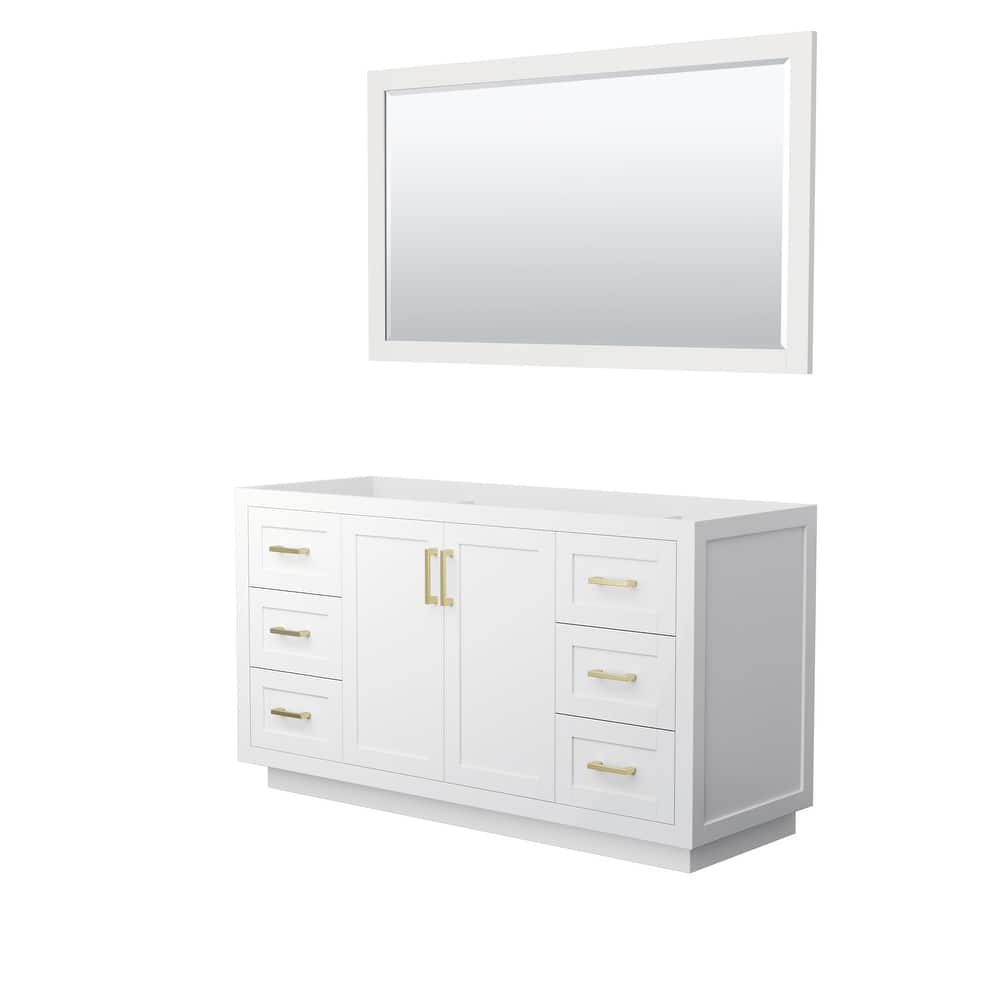 Wyndham Collection Miranda 60" Single Free Standing Vanity Cabinet -