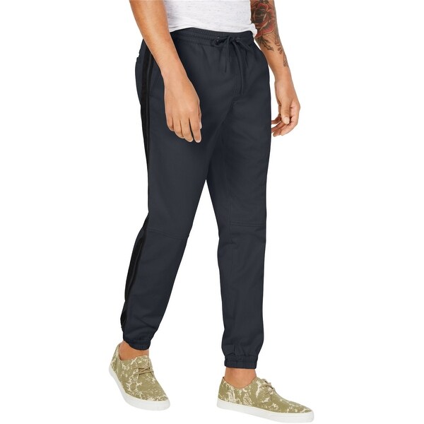 mens joggers with side stripe