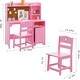 preview thumbnail 12 of 10, Kids Study Desk & Chair Set with Storage, Ergonomic Learning Table with Bookshelf for Ages 3–8