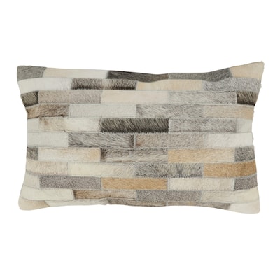 Soft and Cozy Hair On Leather Throw Pillow