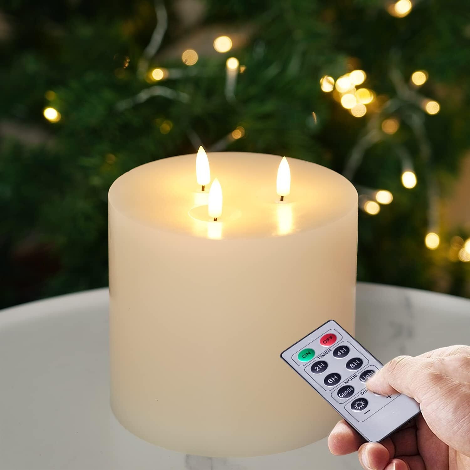3 wick led candles new arrivals