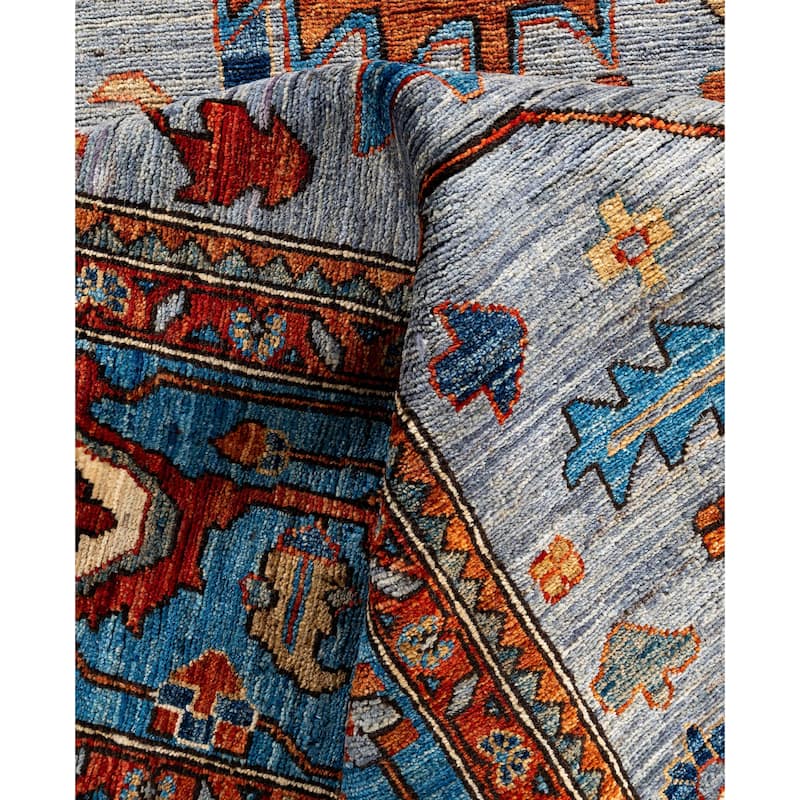 Serapi One-of-a-Kind Hand-Knotted Area Rug - Gray - 10' 2" x 14' 0"