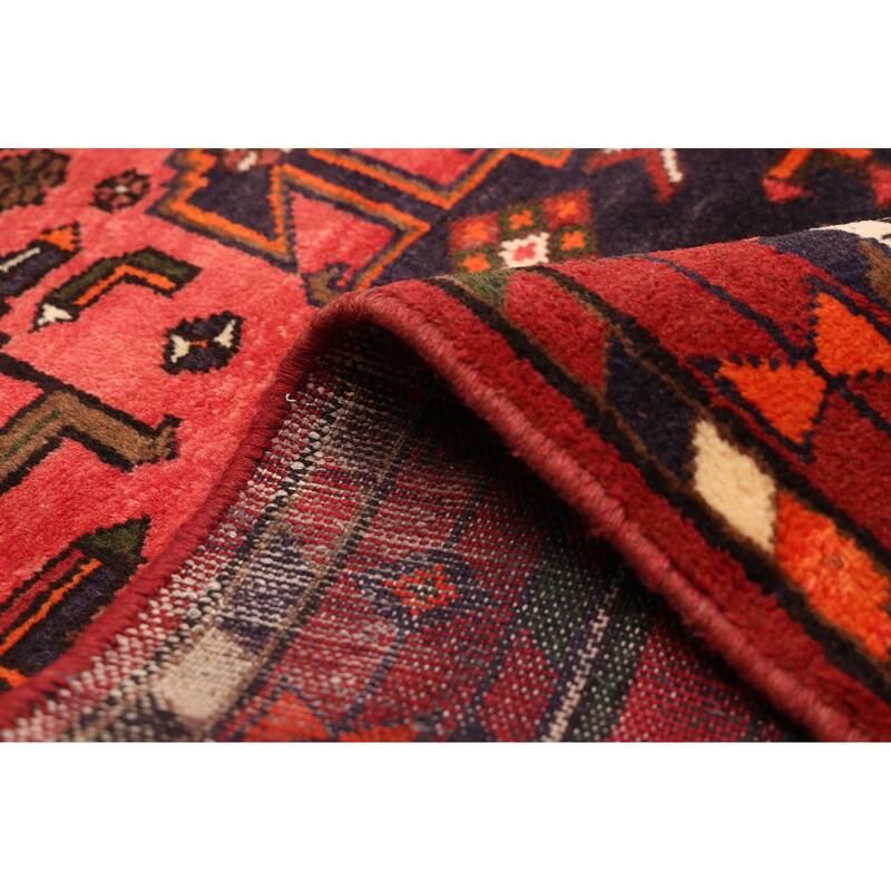 ECARPETGALLERY Hand-knotted Andelz Red Wool Rug - 3'6 x 4'6