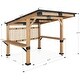 preview thumbnail 23 of 142, Outdoor Hardtop Gazebo Pergola w Galvanized Steel Roof and Aluminum Frame, Prime Curtains and nettings include