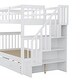 preview thumbnail 13 of 14, Twin over Twin Bunk Bed with Twin size Trundle for Bedroom, White