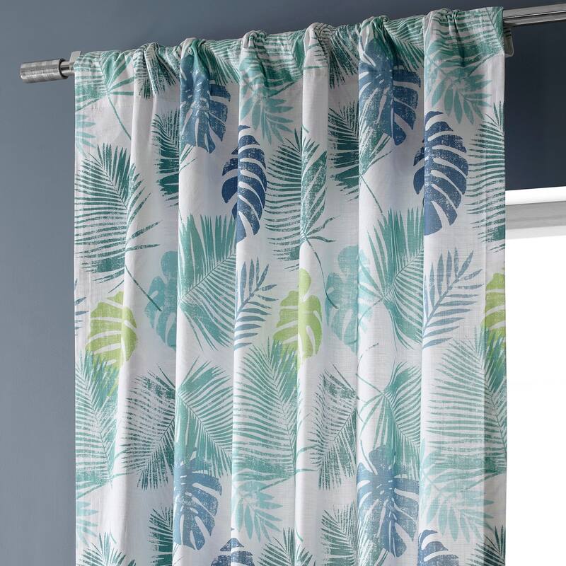 Exclusive Fabrics Textured Cotton Printed Curtains for Bedroom and Living room (1 Panel)