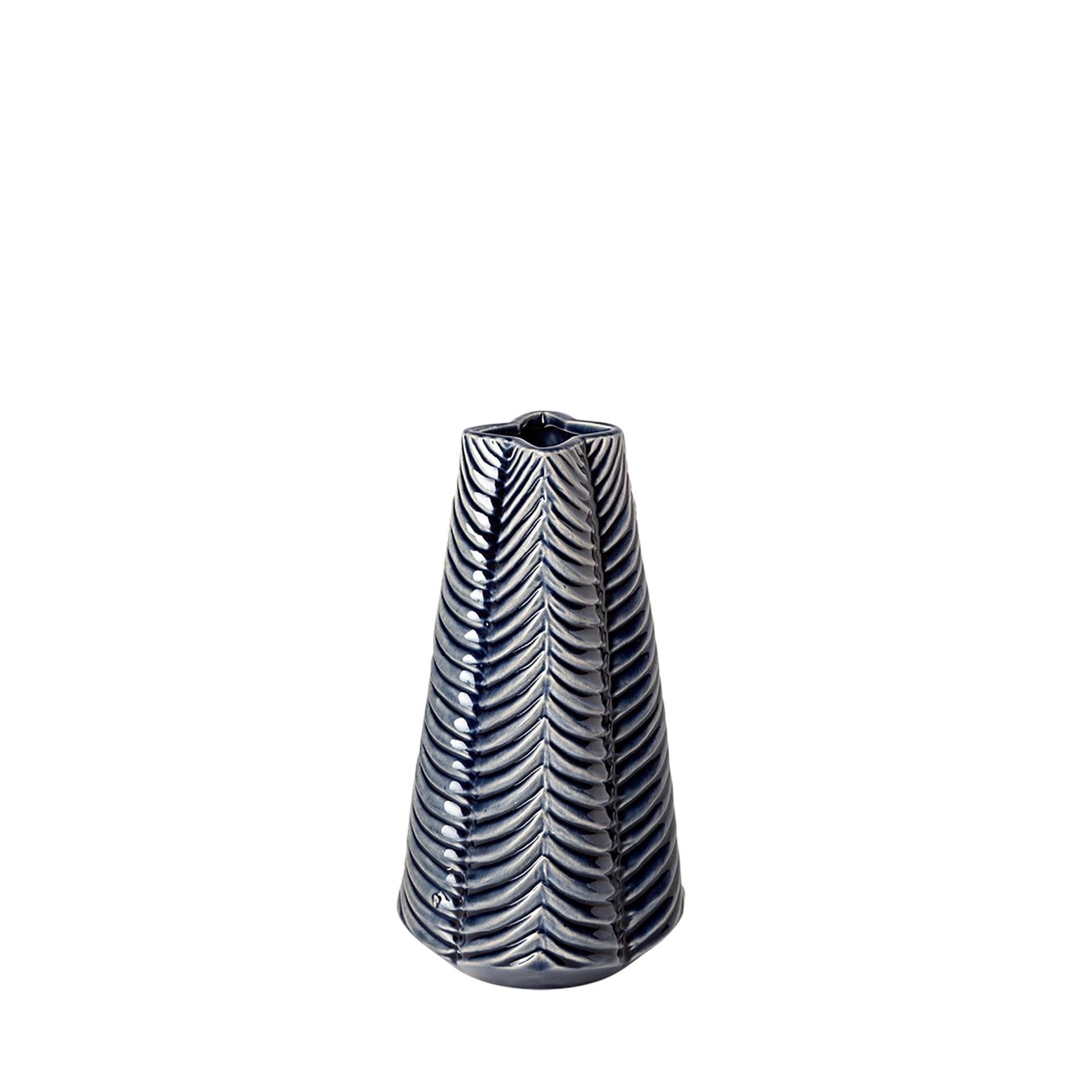 Bashir Dark Blue And White Ceramic Vase (16