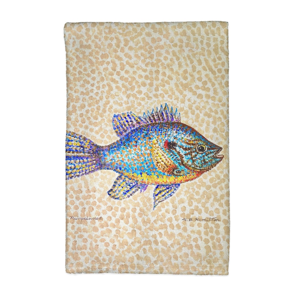 Pumpkinseed Fish Kitchen Towel - 16x25