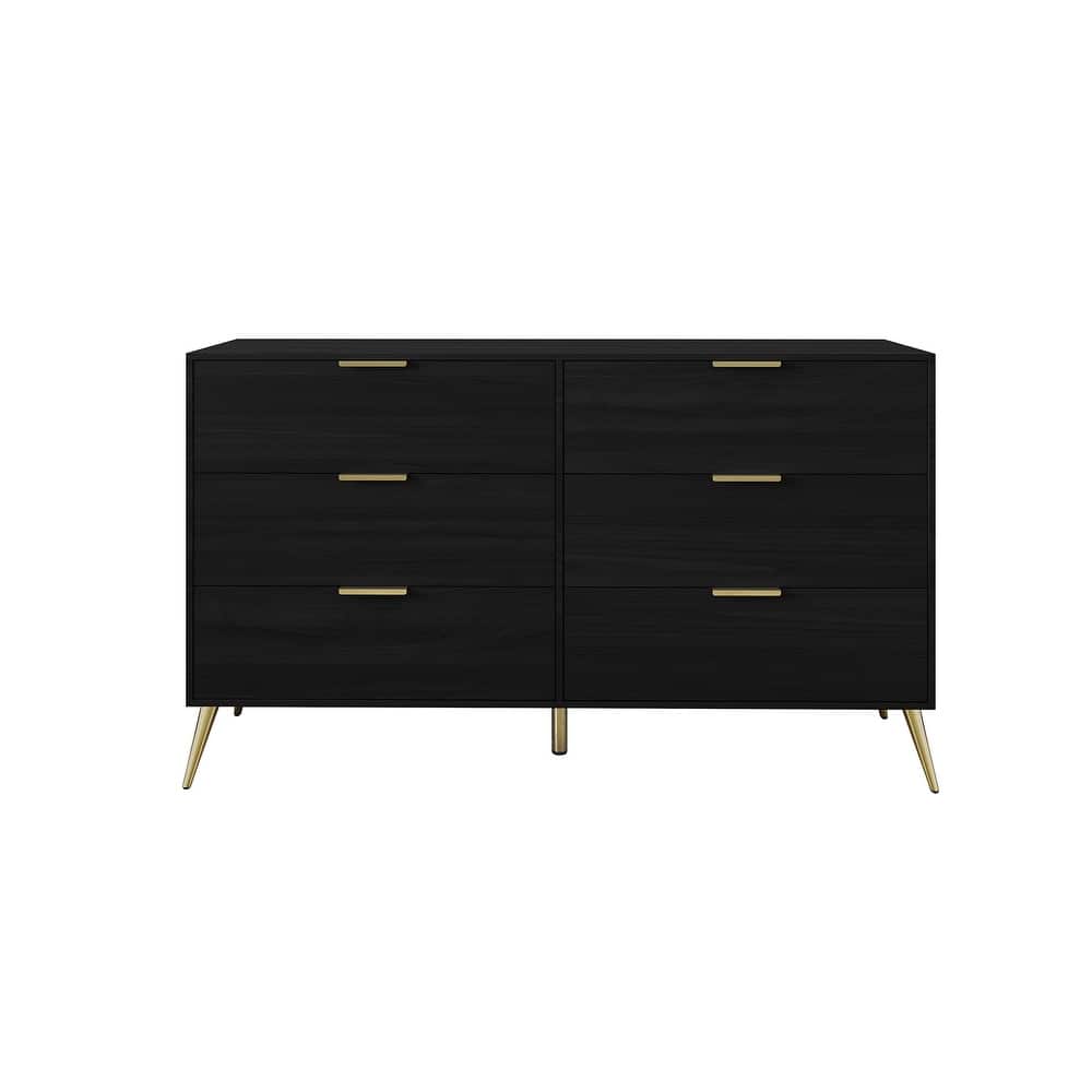 CraftPorch Contemporary 6-Drawers Wooden Dresser