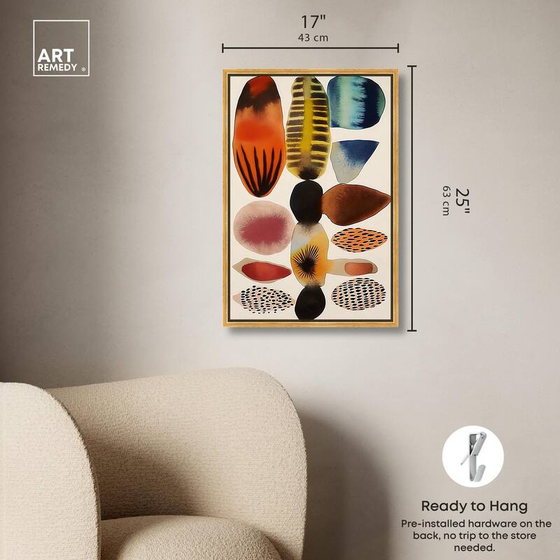 Assembled Pieces I Canvas by Art Remedy