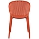 preview thumbnail 58 of 56, Modern Plastic Garden Patio Indoor or Outdoor Dining Stackable Chair UV Protected Armless With Dot Back Surf