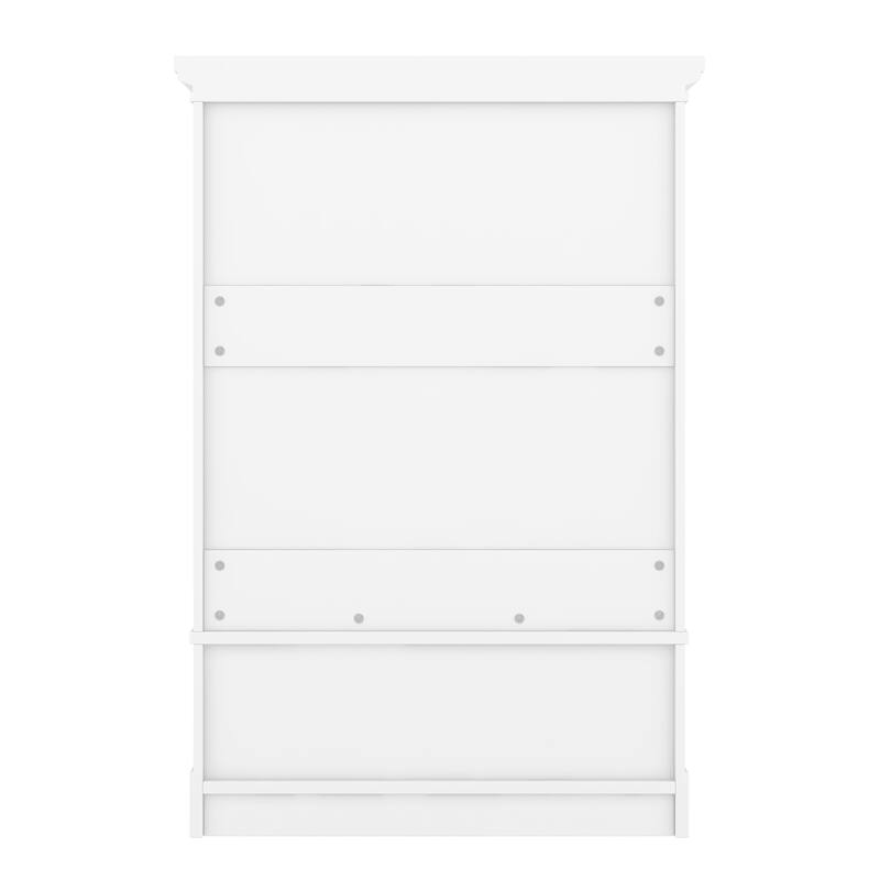 Open Children's Wardrobe with A Hanging Rod and Open Shelves