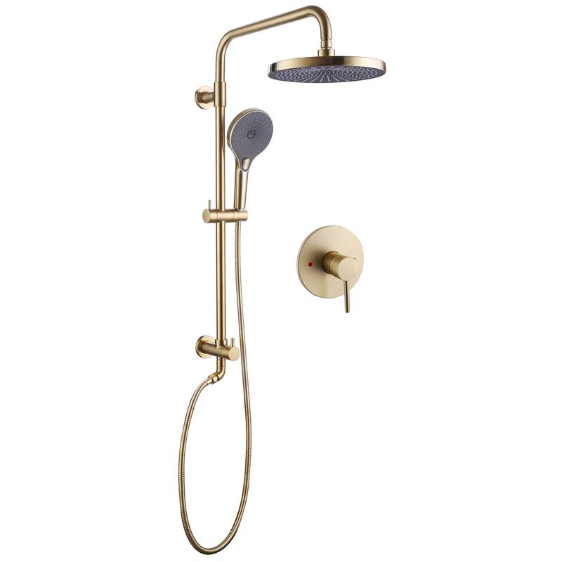 Rbrohant Bathroom Rainfall Shower System with 3-Setting Handheld Shower