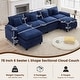 preview thumbnail 60 of 109, Modular Cloud Chenille Sectional Sofa with Ottomans, Deep Seat Convertible L-Shaped or U-Shaped Couch