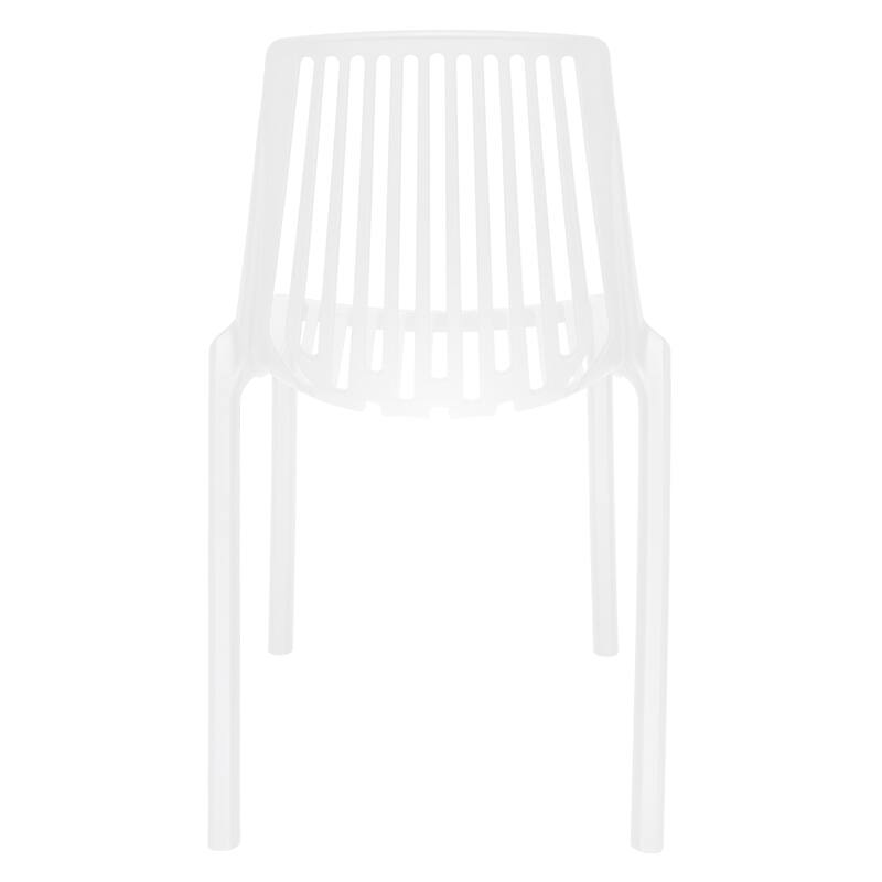 LeisureMod Acken Mid-Century Modern Plastic Dining Chair, Set of 4 - 30.7"