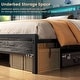 preview thumbnail 44 of 94, Farmhouse Wood Platform Bed Frame with Charged Station and LED Lights