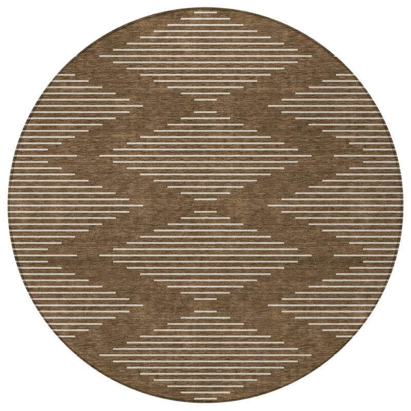 HomeRoots Geometric Transitional Rectangle Outdoor Rug