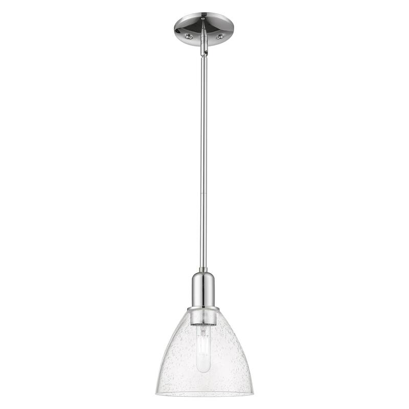 Innovations Lighting Endless Possibilities Arcadia - Bristol - 1 Light 8" Stem Hung Mini Pendant - Polished Chrome/Seedy