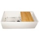 preview thumbnail 3 of 11, Highpoint Collection 36-inch Workstation Fireclay Apron Sink with Accessories - 36" x 19" x 10"