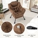 preview thumbnail 6 of 8, Gymax Lazy Sofa Chair Accent Leisure Armchair w/ Folding Footrest &