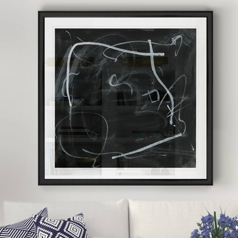 Erase I -Black Framed Print