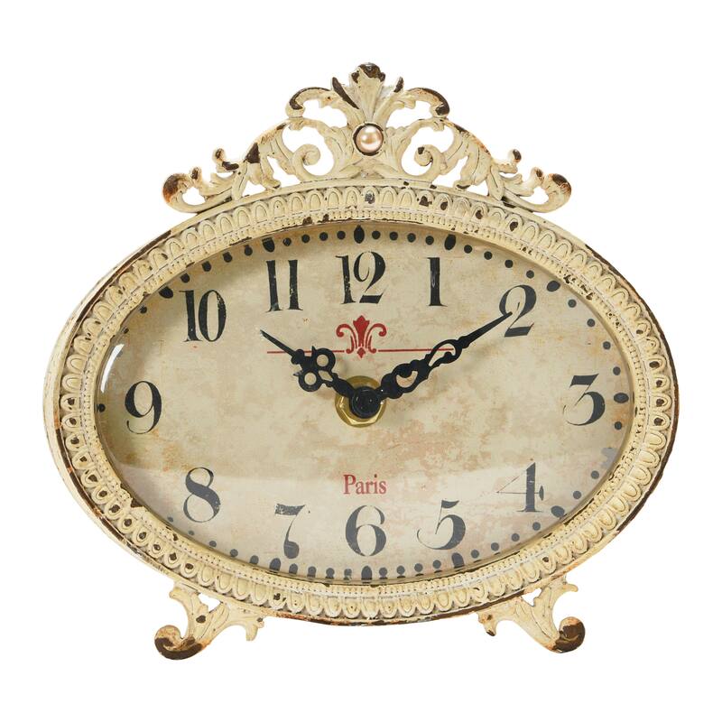 Decorative Pewter Mantel Clock