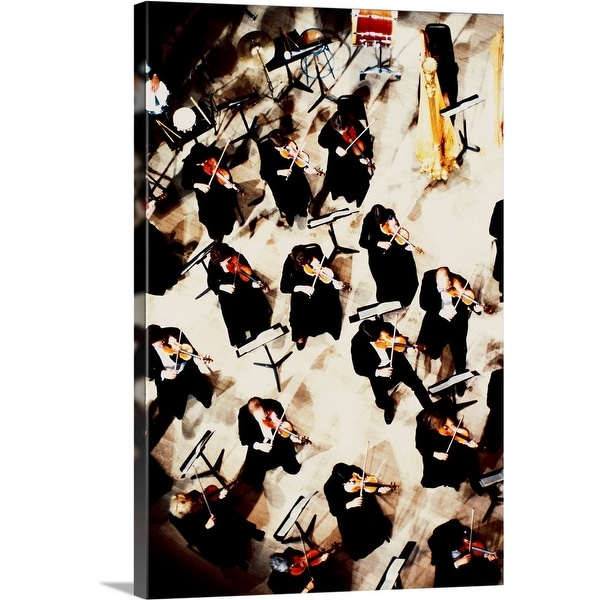 "High Angle View of Symphony Orchestra" Canvas Wall Art