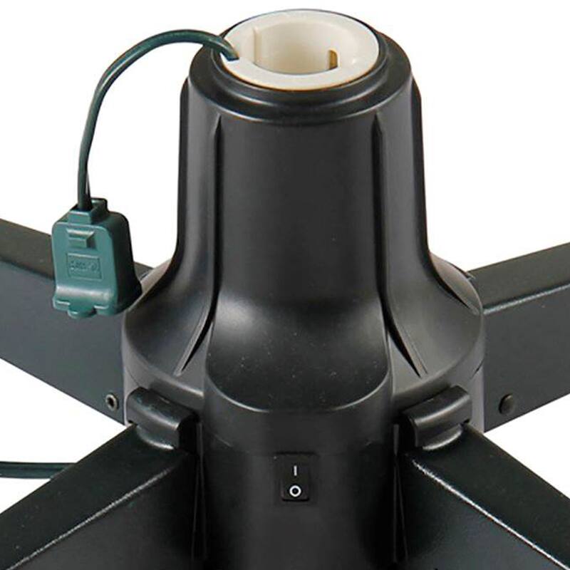 Home Heritage Rotating Christmas Tree Stand w/ Twinkly App Controlled RGB Lights - 4.85