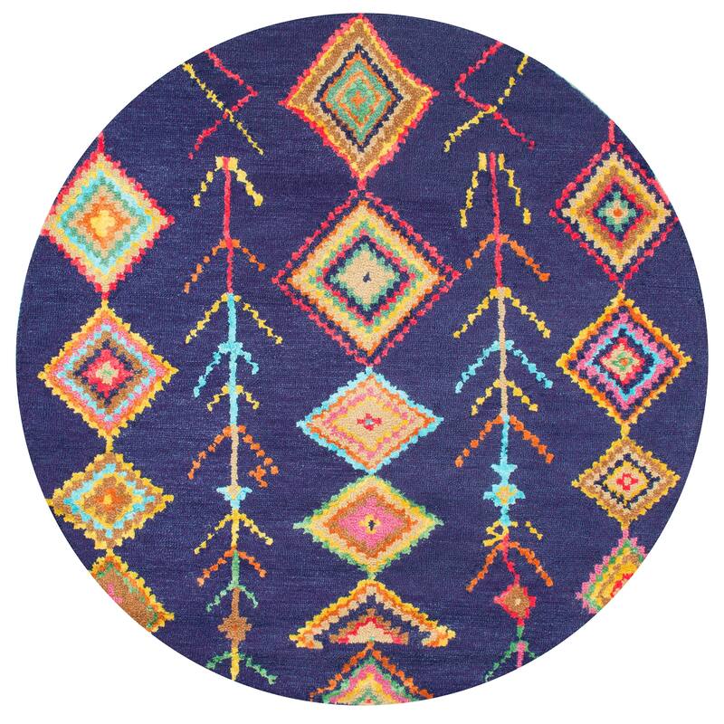 Nuloom Hand Tufted Wool Moroccan Triangle Rug