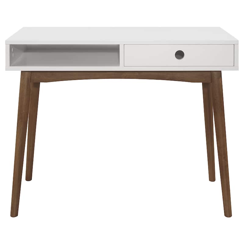 Bradenton 39-inch 1-Drawer Wood Writing Desk White