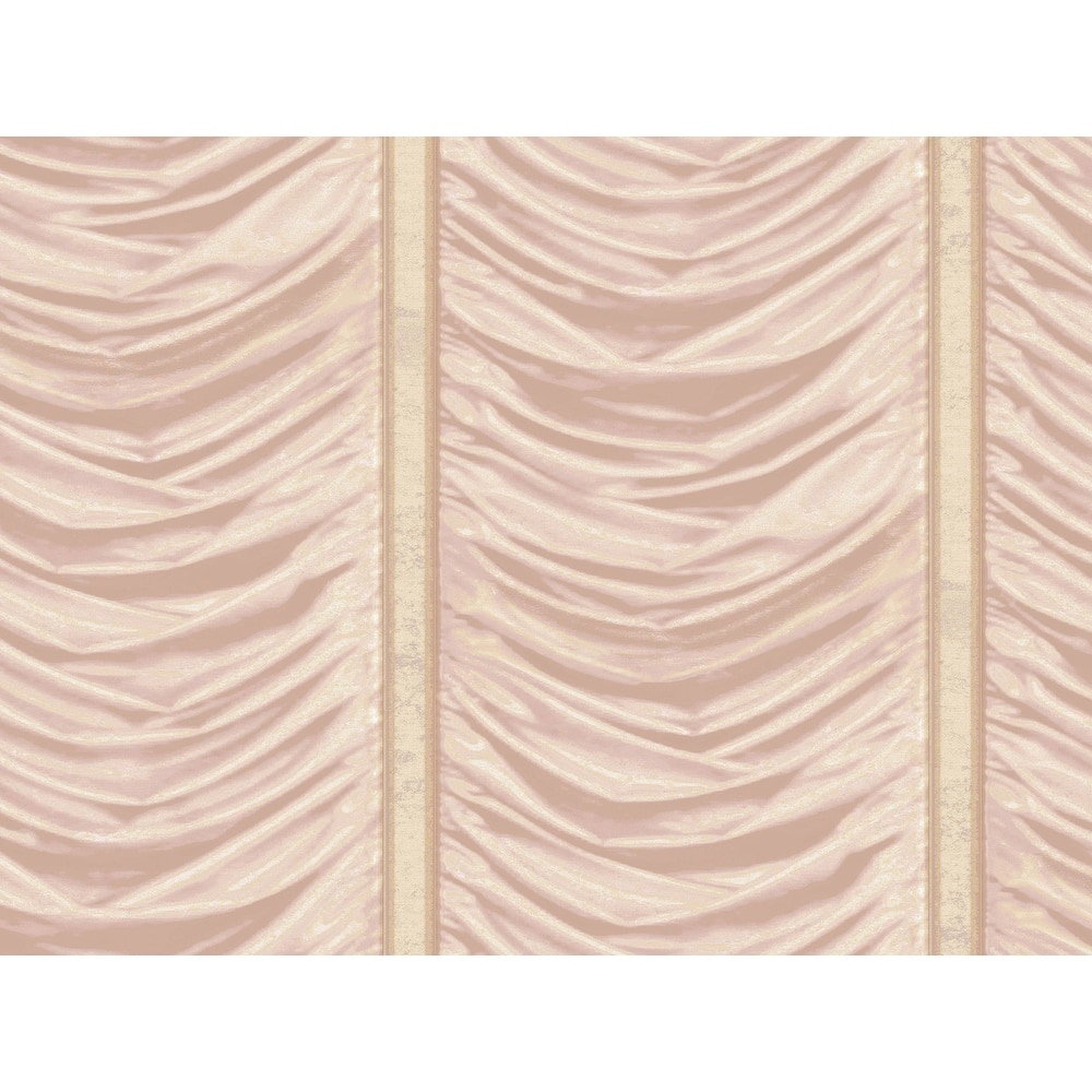 Galerie Wallcoverings Opulence Collection Italian Drape Vinyl on Non-woven Glitter/Shimmer Wallpaper Roll Double Width