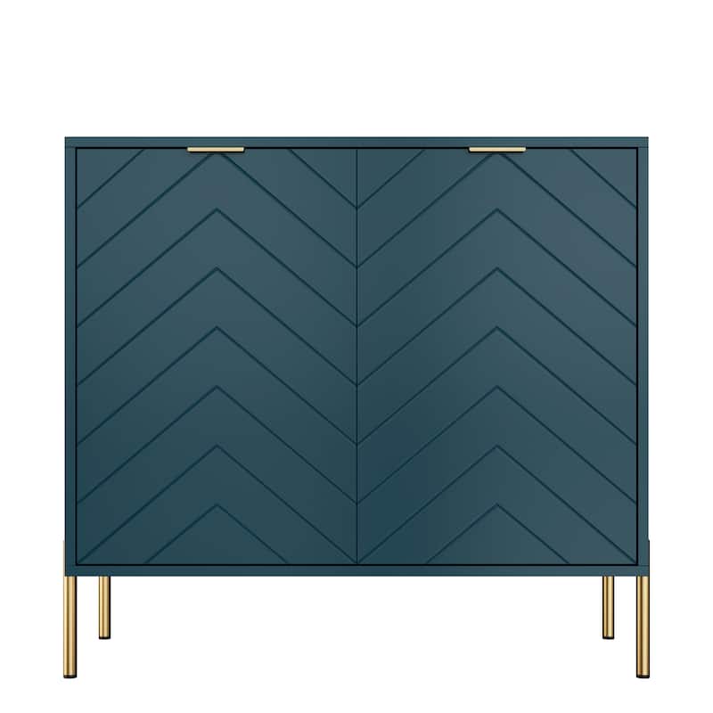 Clihome 2-Door Storage Media Accent Buffet Sideboard