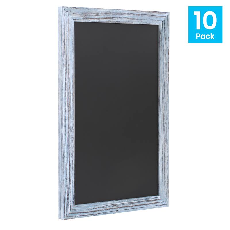 Set of 10 Wall Mounted Magnetic Chalkboards