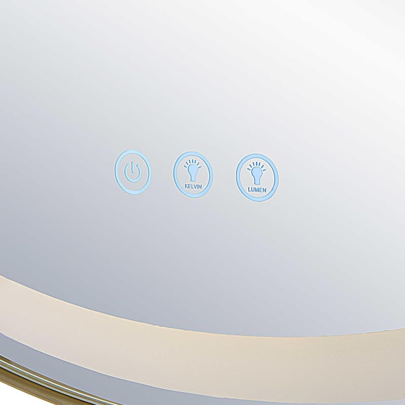 LED Lighted Round Vanity Wall Mirror - 32"