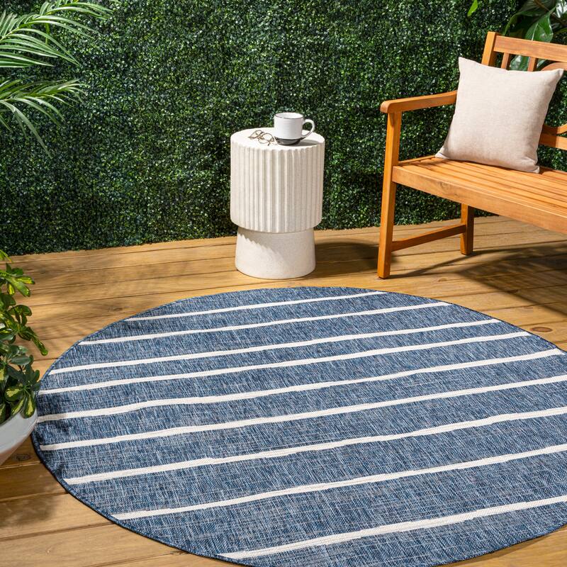 JONATHAN Y Andratx Berber Stripe Indoor/Outdoor Area Rug