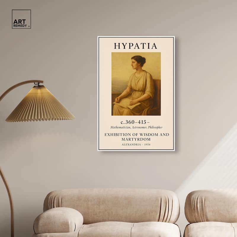 Early Female Scientist Canvas by Art Remedy