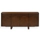preview thumbnail 2 of 13, SAFAVIEH Couture Dorothea 71-Inch Metal Dresser, Walnut - 71" W x 18" D x 30" H