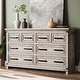 preview thumbnail 3 of 16, 8 Drawers Dresser Chests for Bedroom, 55" Wide Wood Rustic Chest of Drawers